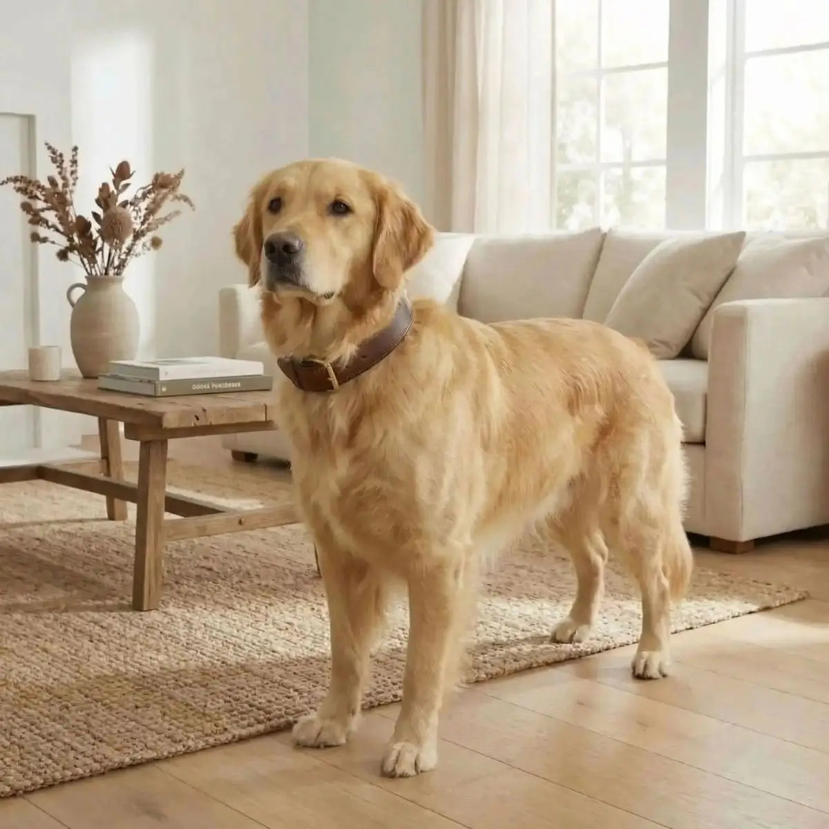 Collier chien design en cuir résistant pour promenade quotidienne