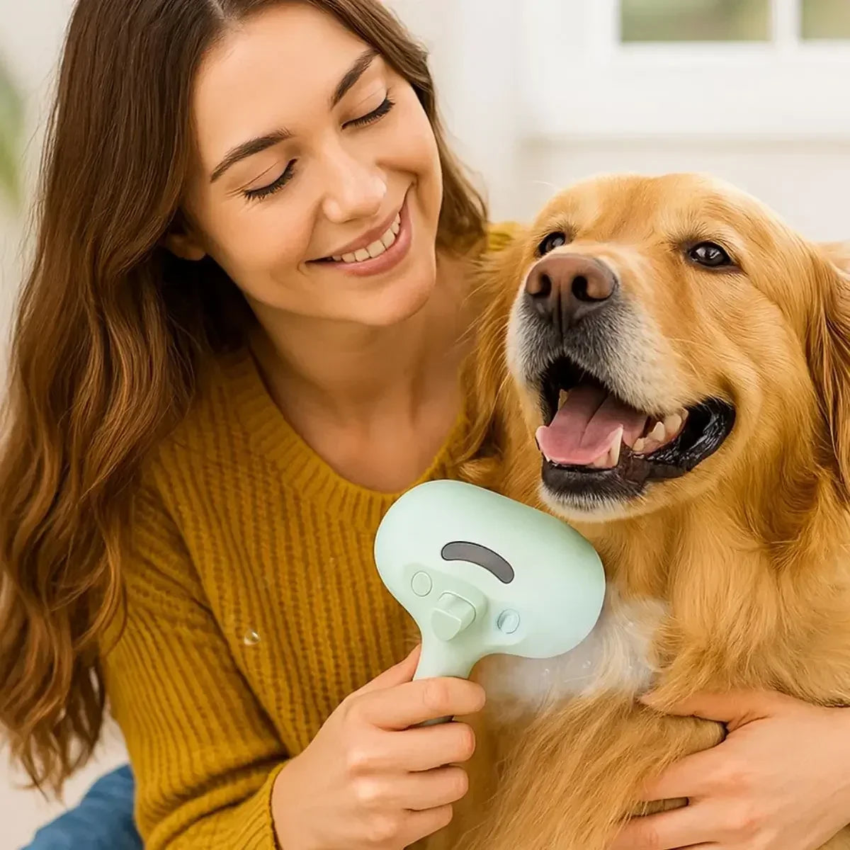 Brosse vapeur carde pour chien - Puppy Pacha