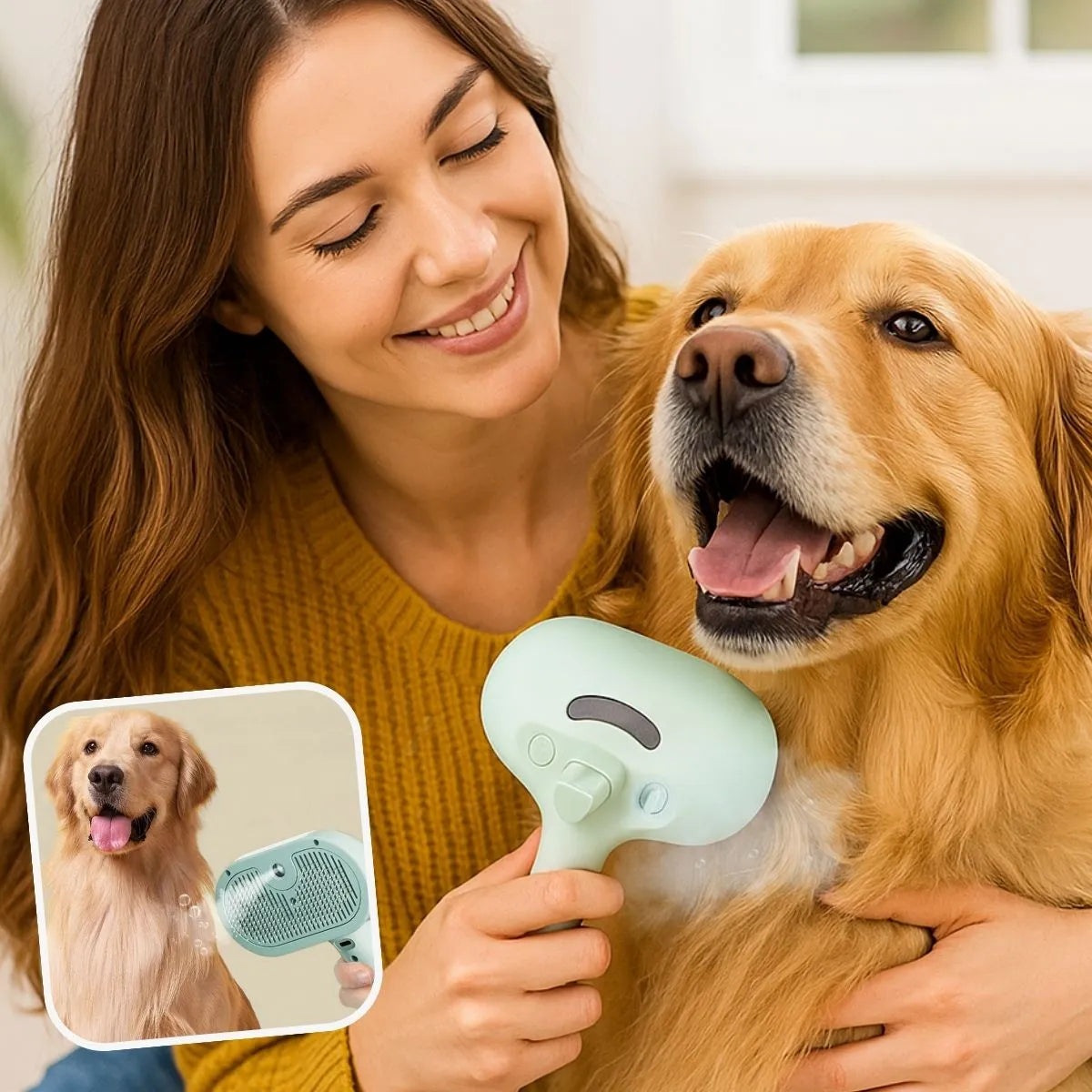 Brosse vapeur pour chien anti-nœuds VapoBrush™