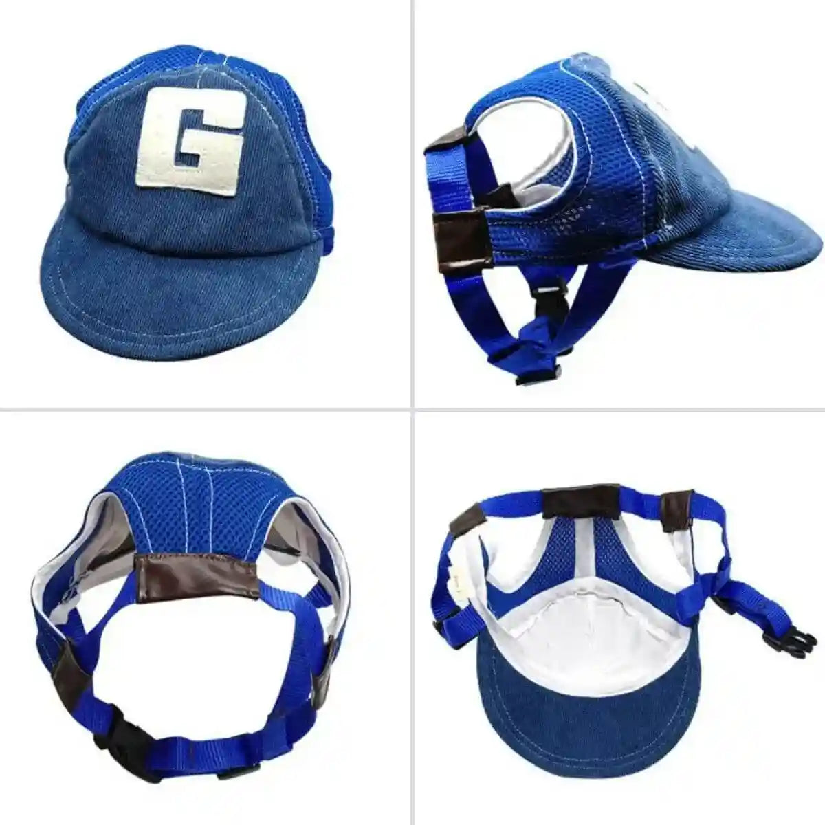 casquette pour chien bleue aspects techniques