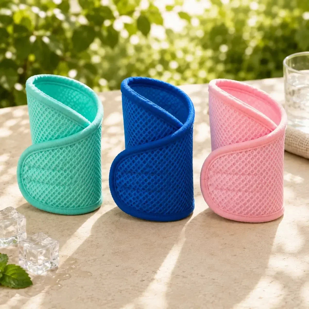 Collier rafraichissant chien FreshCollar disponible en vert, bleu et rose