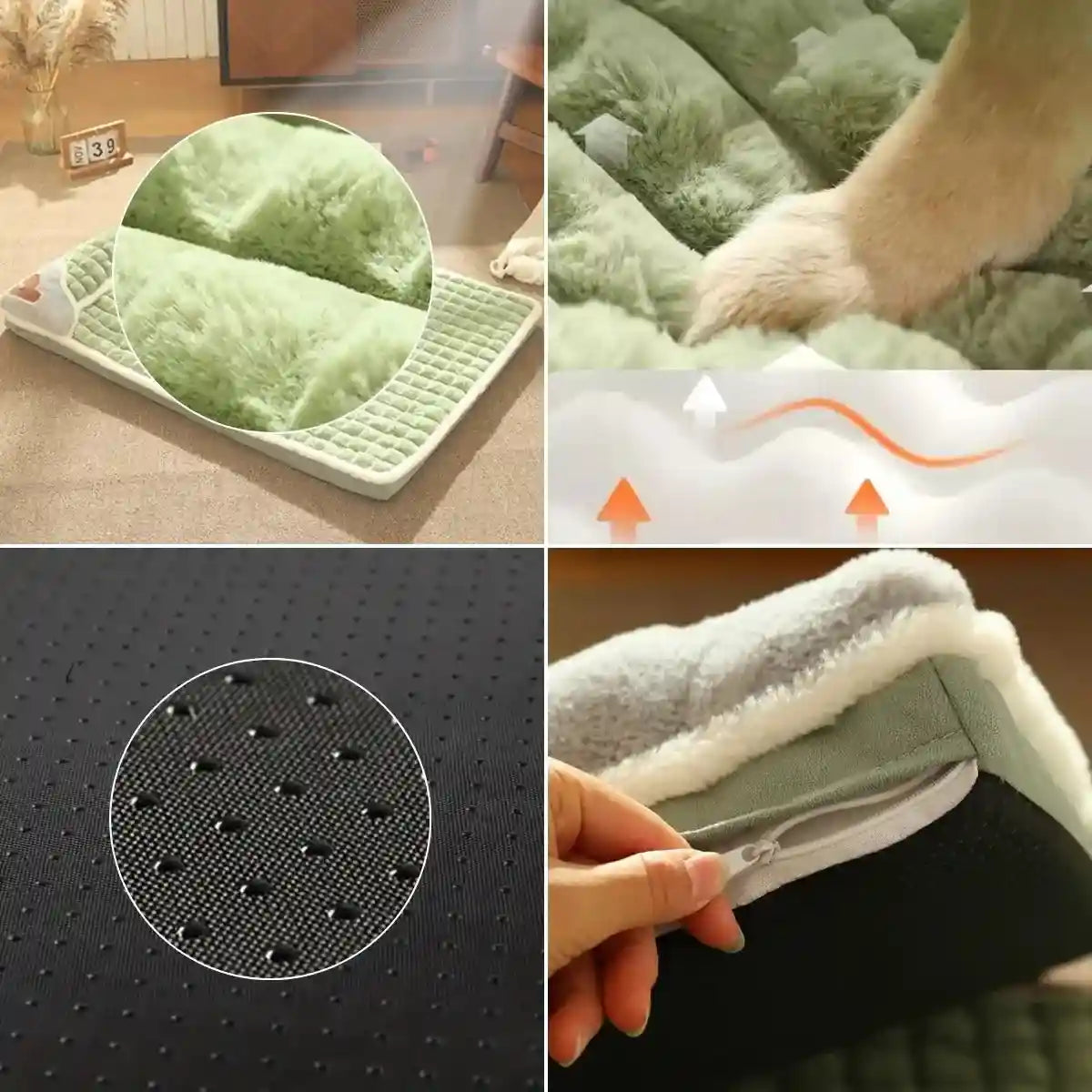 Coussin pour chien Serenity™ moelleux, doux, antidérapant et déhoussable