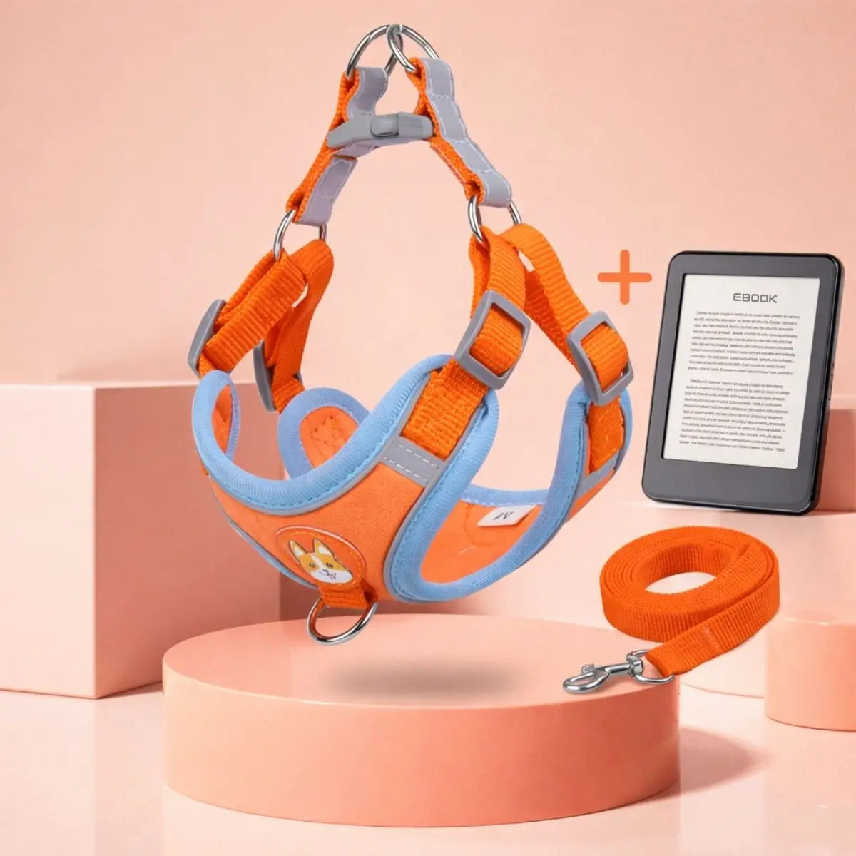 Harnais petit chien avec laisse et ebook offerts