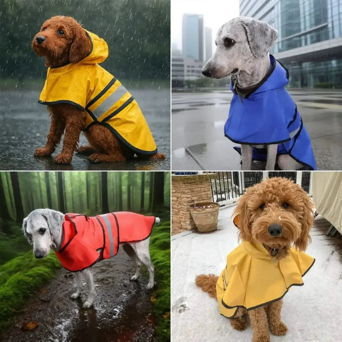 Imperméable chien AquaProtect™ - Présentation des modèles