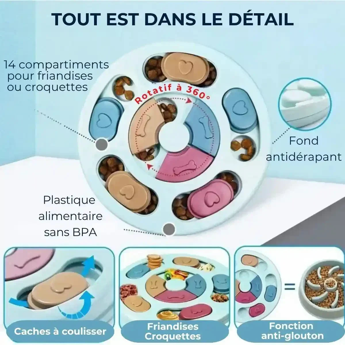 Jeu d'intelligence chien : conception simple pour initiation facile
