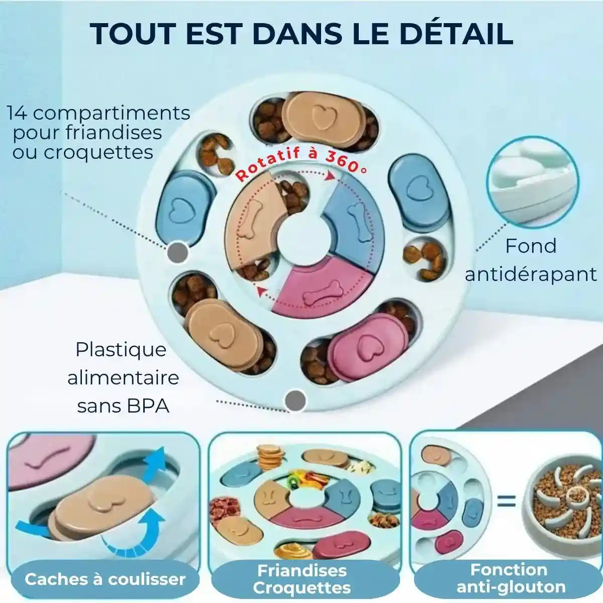 Jeu d'intelligence chien : conception simple pour initiation facile