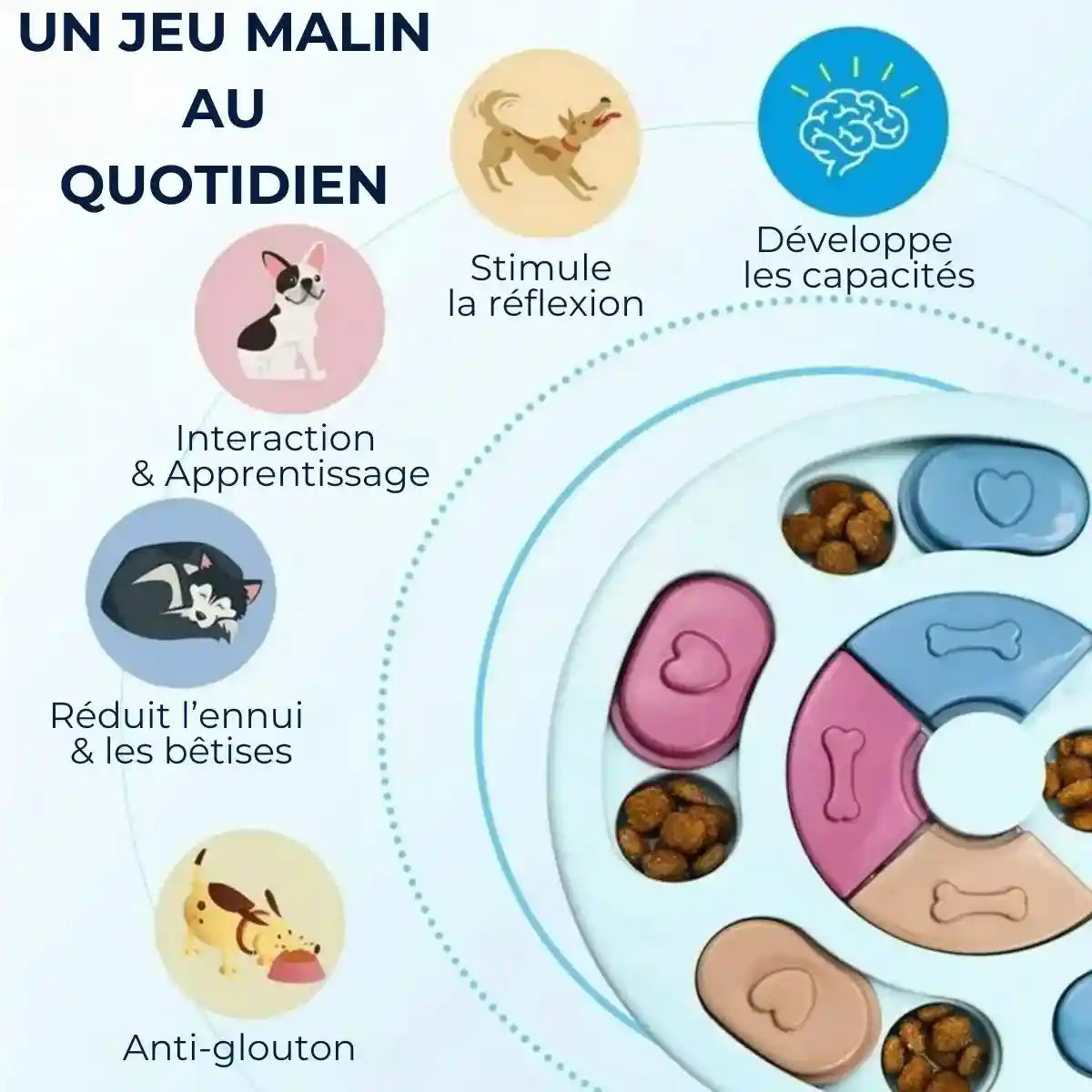Jouet intelligent pour chien PuzzlePlay™ (stimulation mentale)