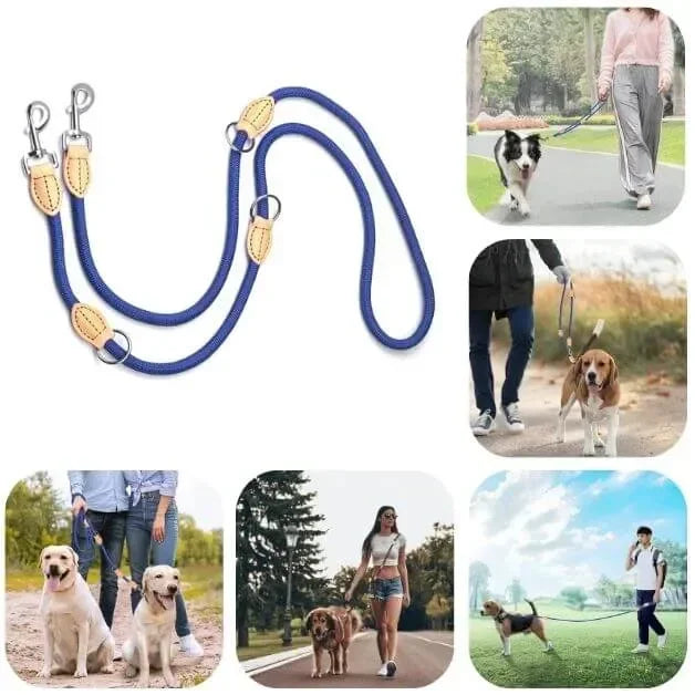 Laisse multiposition All-In-One™ bleue