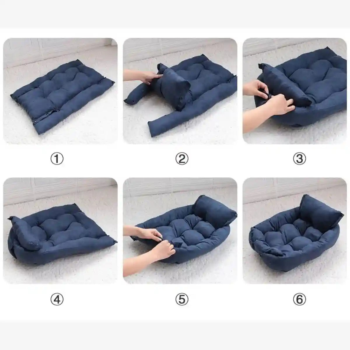 lit pour chien étapes de transformations