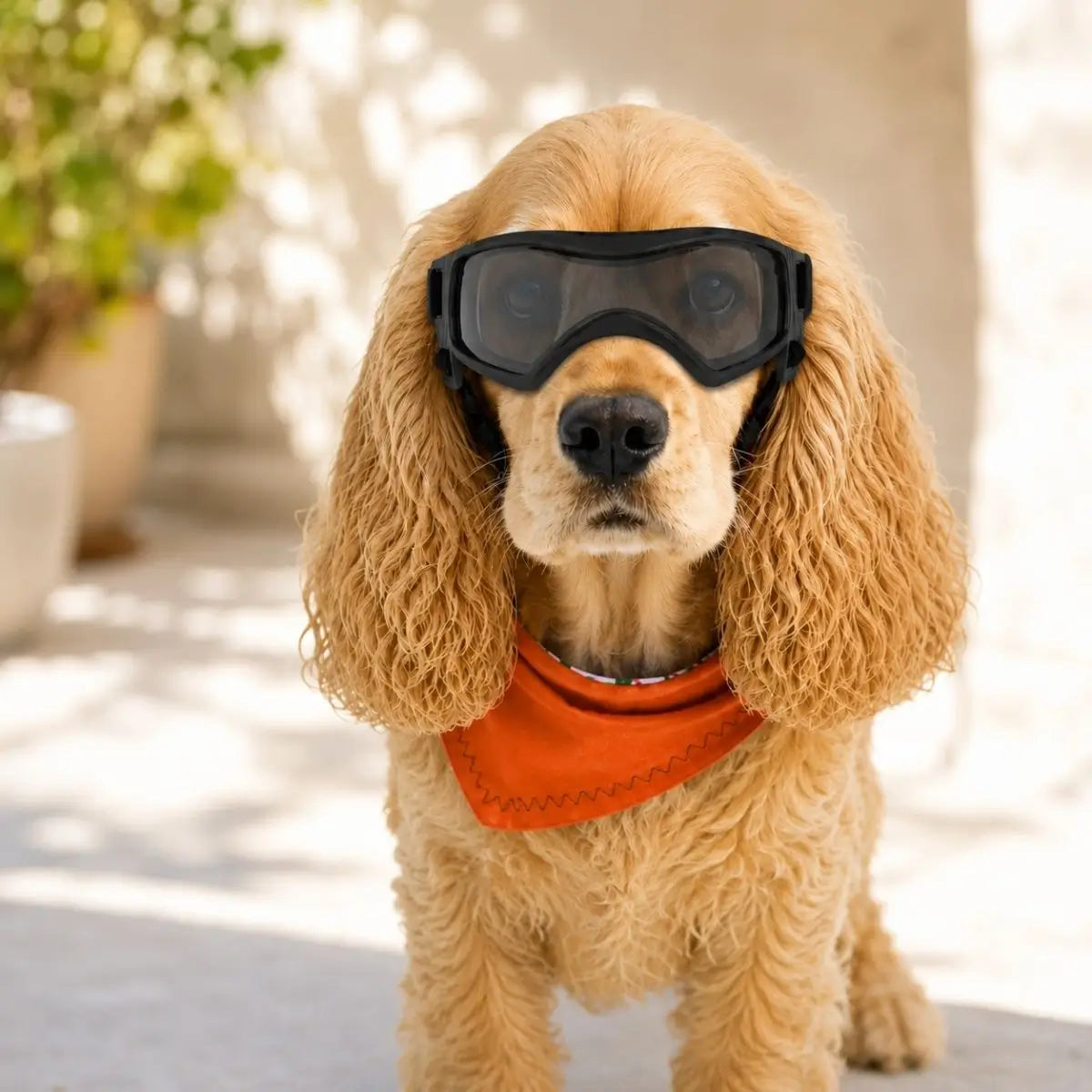Lunette pour chien noire SunnyDog™ pour protéger les yeux en extérieur