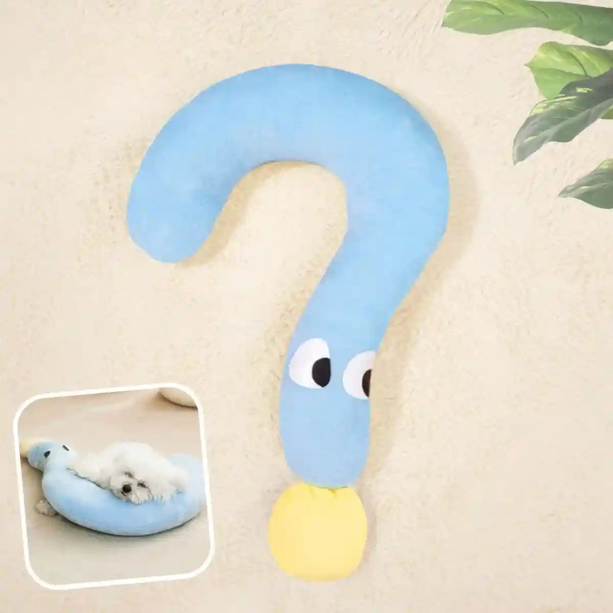 Oreiller pour petit chien avec soutien latéral doux