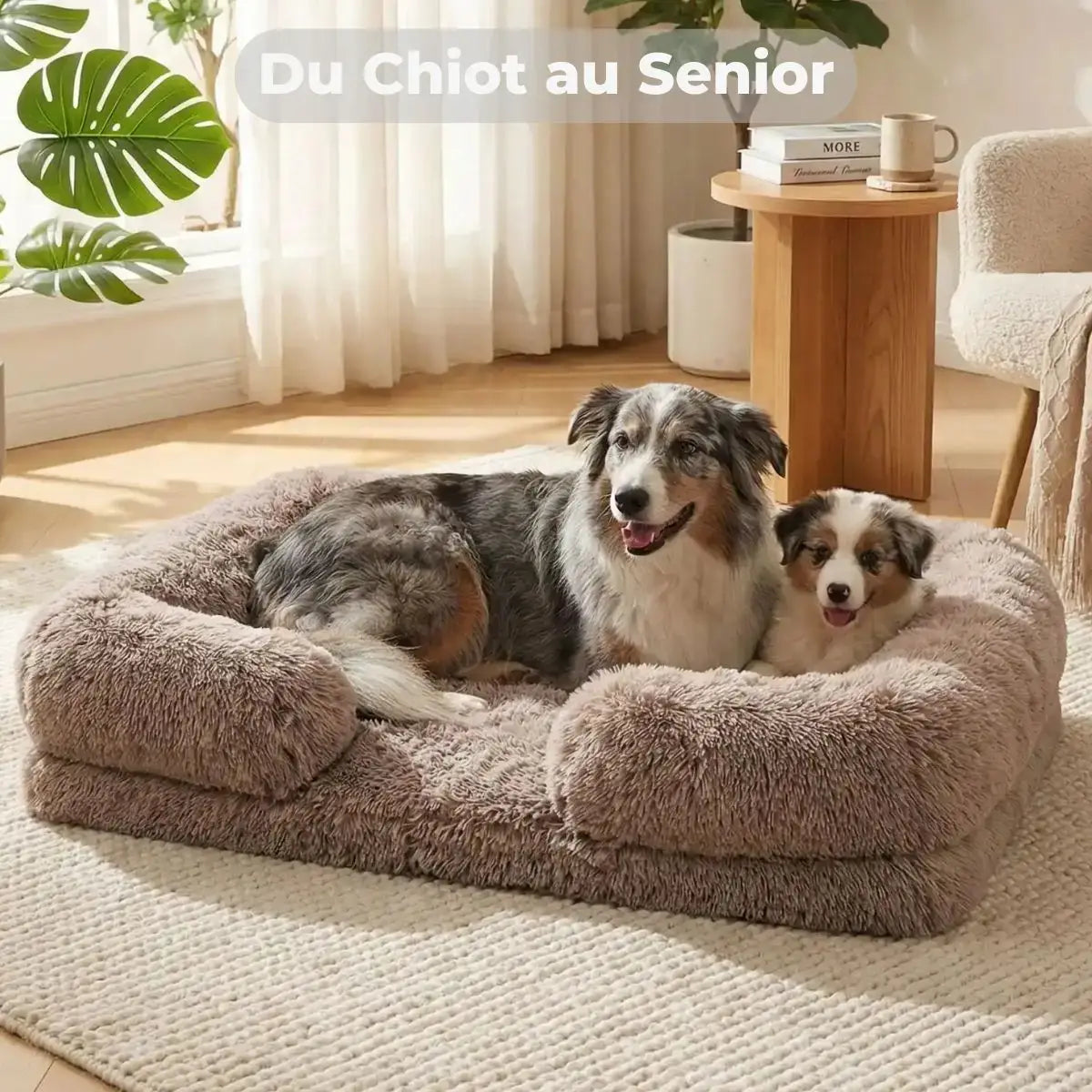 Panier orthopédique pour chien et chiot - modèle CozyDream™ moelleux