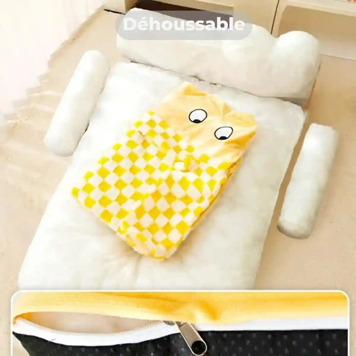 Panier pour chien original déhoussable, pratique pour le nettoyage