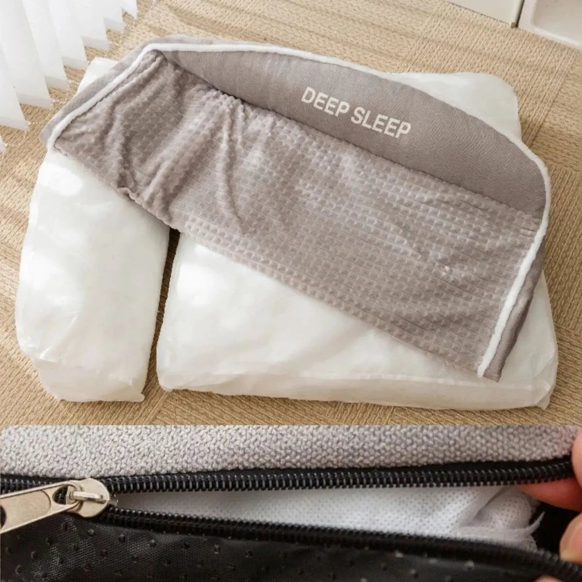 Housse lavable et zip du panier pour chien ultra confort DooRêve™, entretien facile et durable