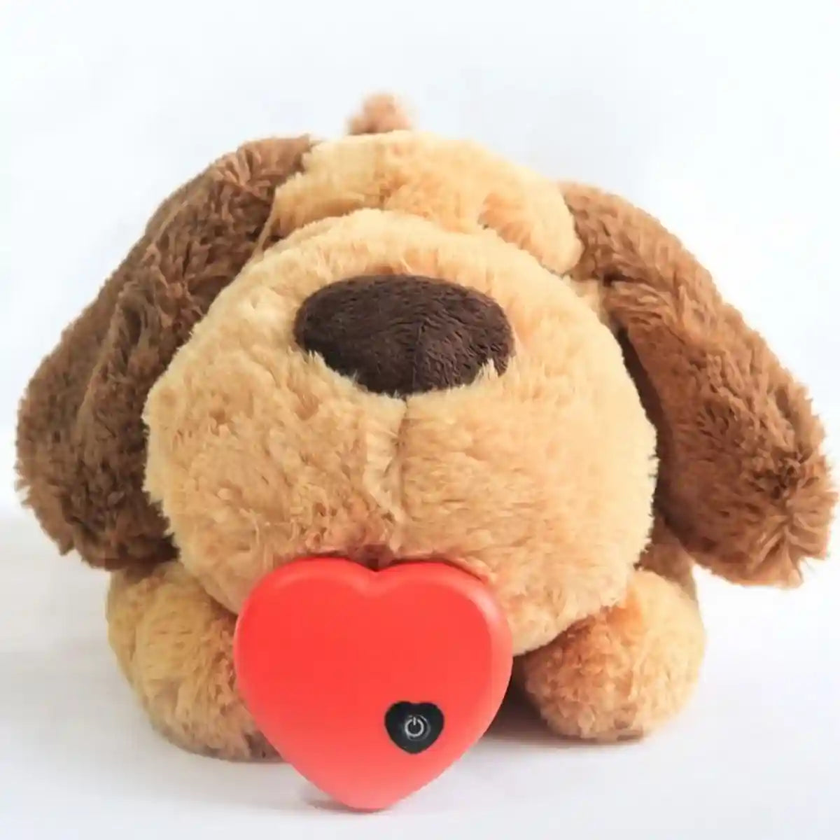 Peluche pour chien anti stress avec coeur apaisant