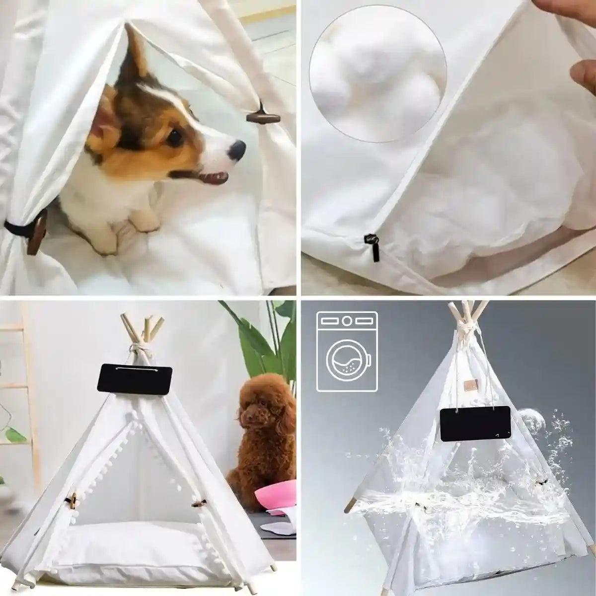 Tipi pour chien avec coussin déhoussable SiouxPaw™