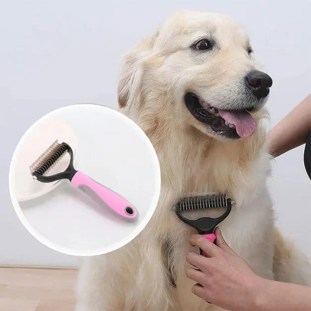 brosse-chien-rose