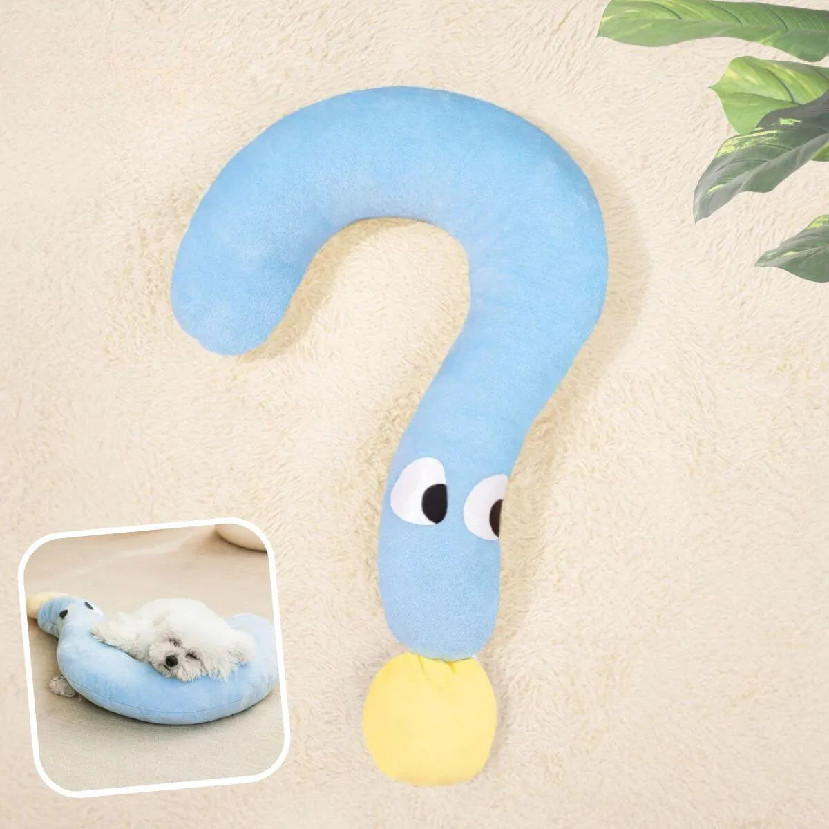 coussin pour chien bleu confortable et ludique