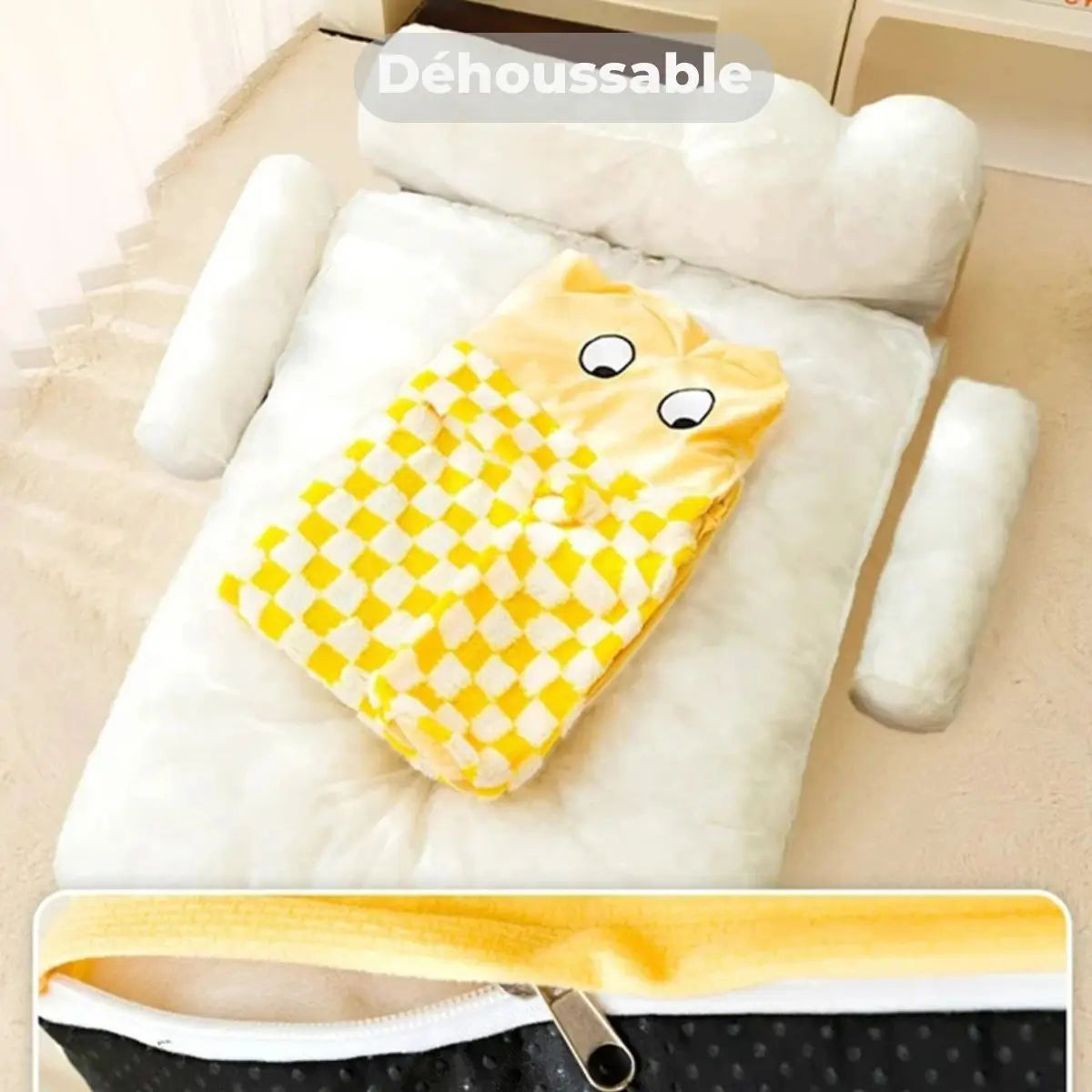 Panier pour chien original déhoussable, pratique pour le nettoyage