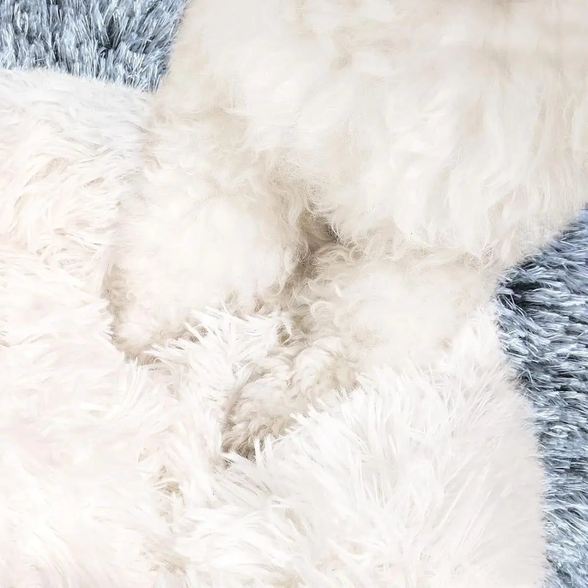 Zoom matière du panier pour chien Nidoo™ - peluche ultra douce