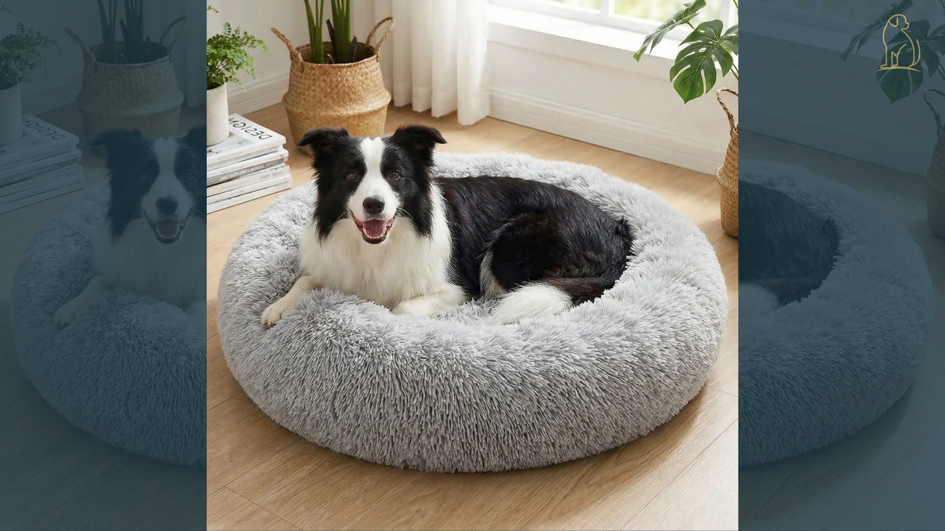 Vidéo PachaBed Puppy Pacha : démonstration du coussin anti-stress pour chien, confort moelleux, panier déhoussable et lavable.